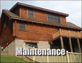  Wendover, Kentucky Log Home Maintenance