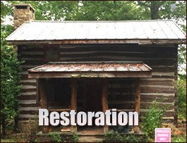 Historic Log Cabin Restoration  Wendover, Kentucky
